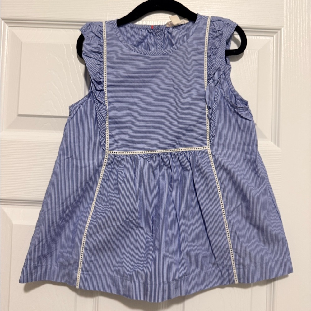 Crewcuts Blue Pinstripe Kids Blouse
